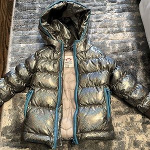 Sparkly blue trimmed appaman size 3T winter coat